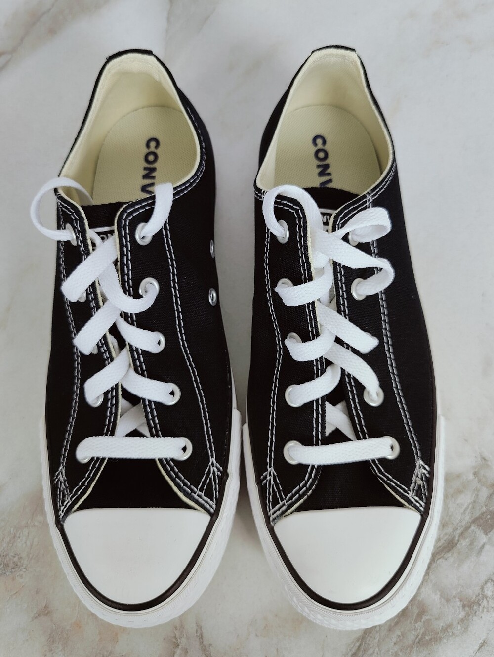 NIB Converse CT All Star Lift Girls' Black Canvas Platform Sneakers, Sz 6 - Picture 5 of 10
